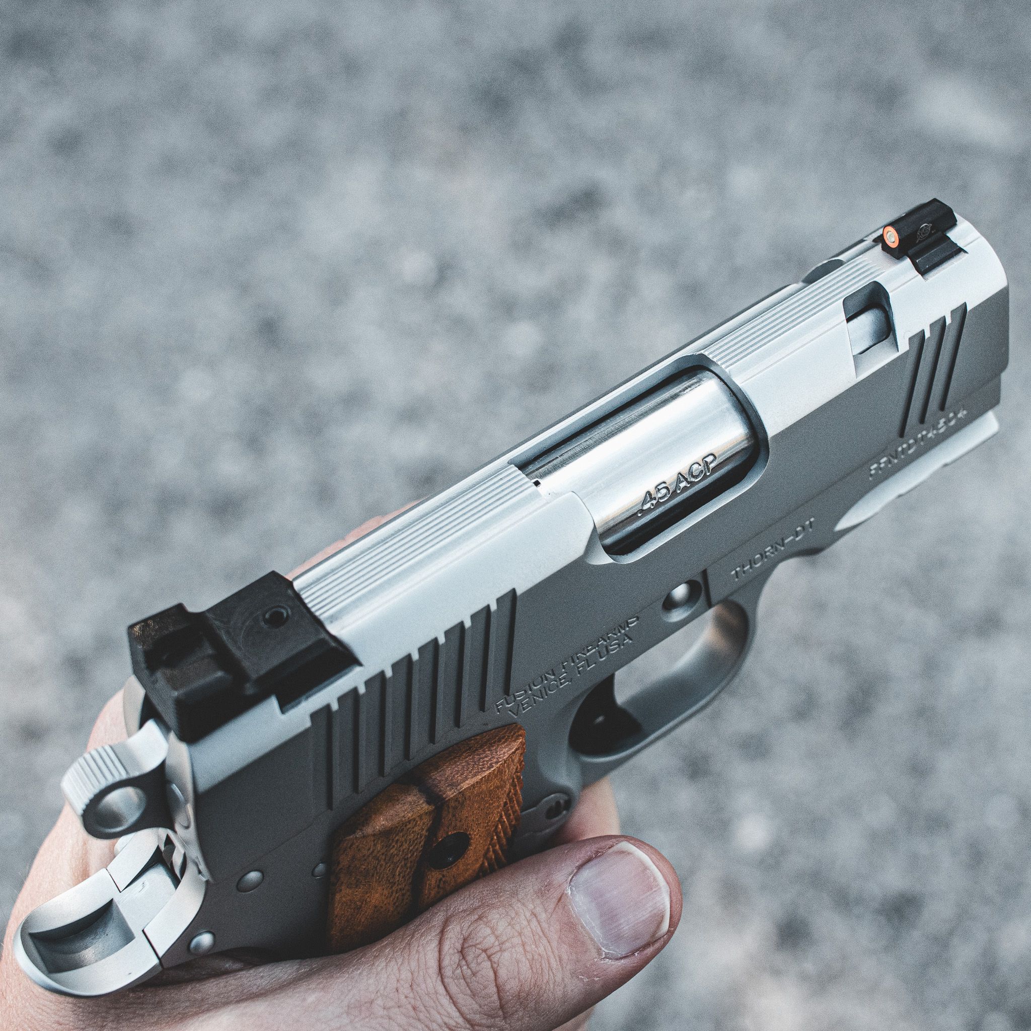 1911 Pistol - "Sky Chrome" Thorn-DT - 45 ACP — image 3