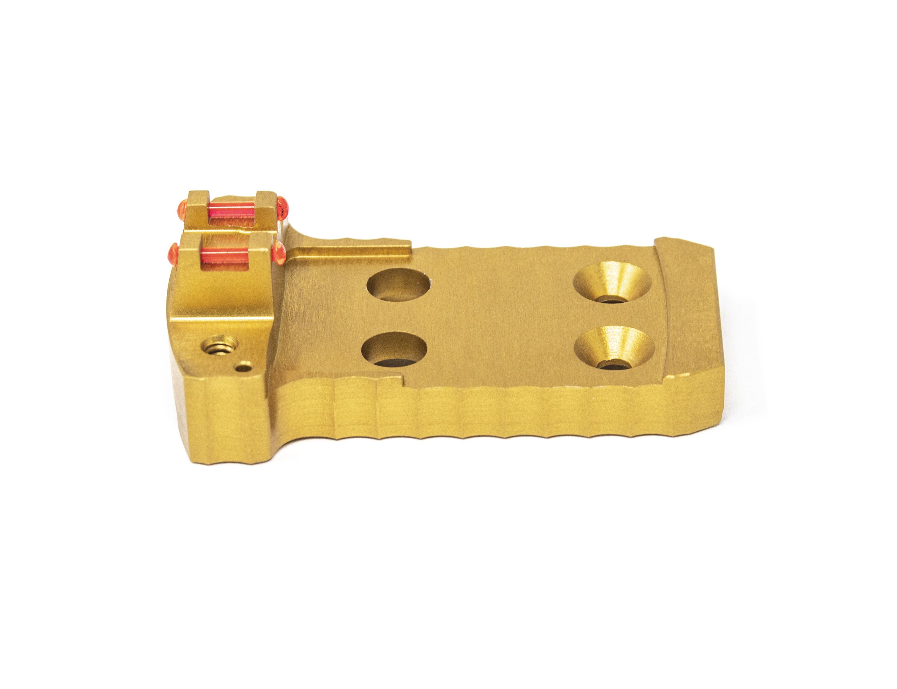 1911 Red Dot Base Plate (Holosun / Fusion) - Light-weight Aluminum - Gold — image 2