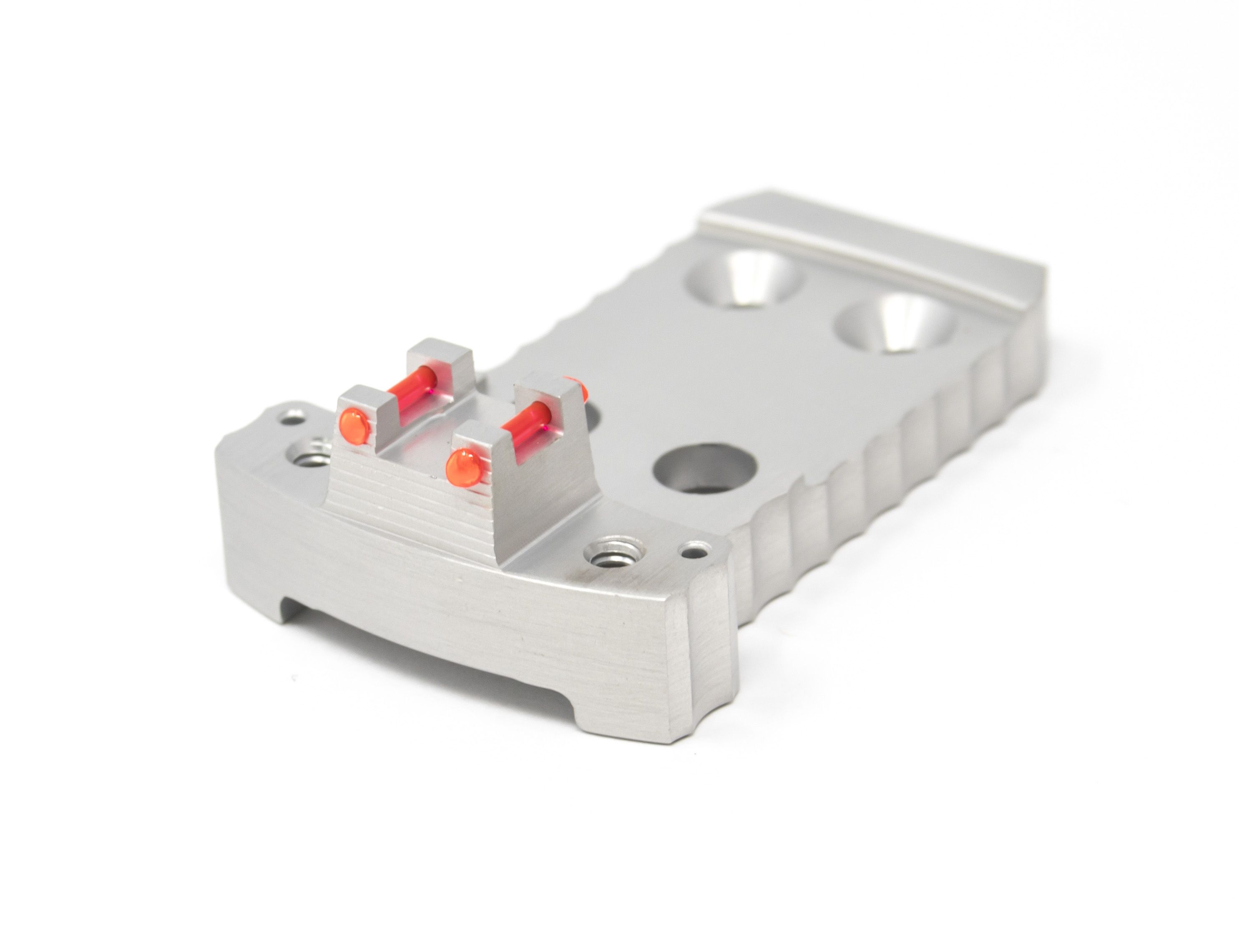 1911 Red Dot Base Plate (Holosun / Fusion) - Light-weight Aluminum - Silver