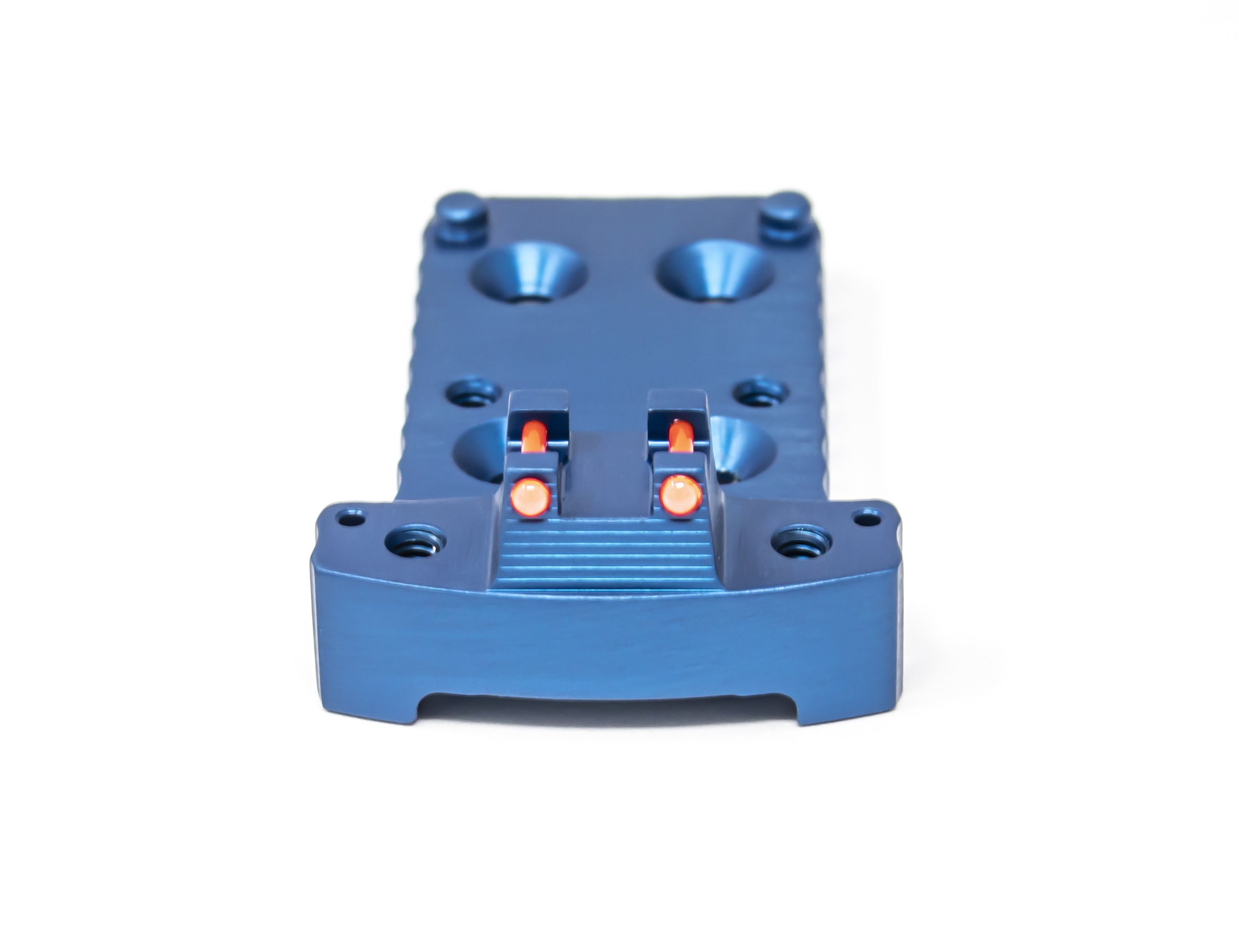 1911 RMR Base Plate (Trijicon Style) -Light-Weight Aluminum -Blue, Fiber Optic — image 2