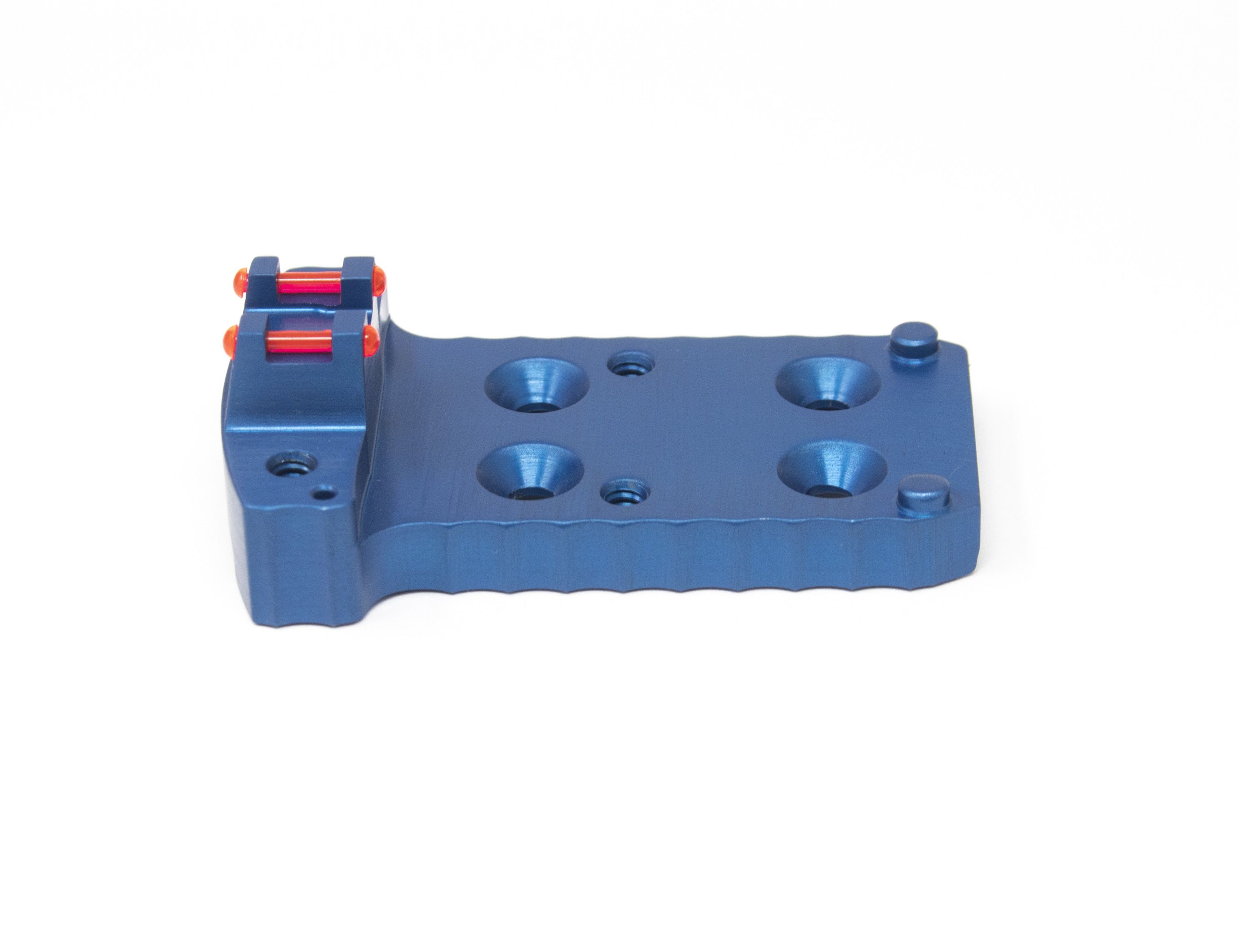 1911 RMR Base Plate (Trijicon Style) -Light-Weight Aluminum -Blue, Fiber Optic — image 3