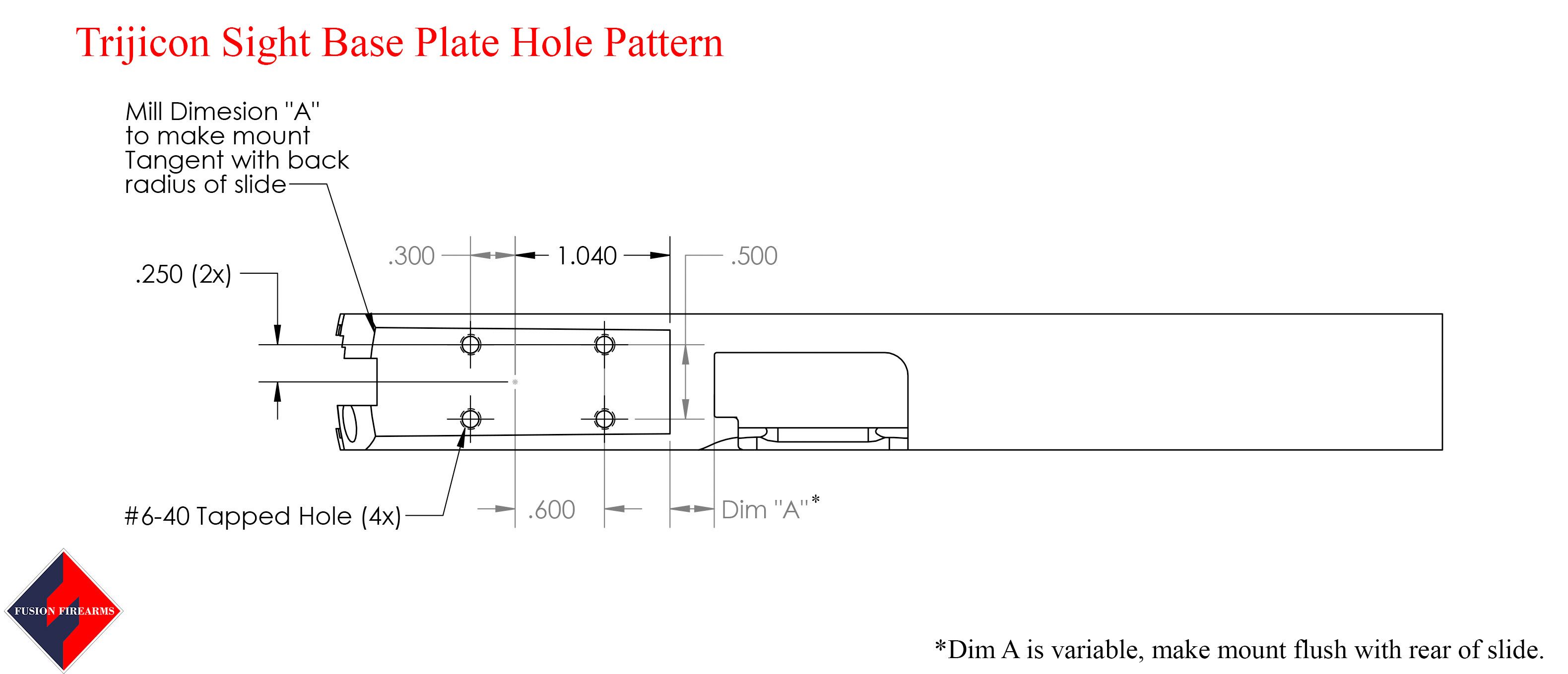 1911 RMR Trijicon Base Plate Standard - Lightweight Aluminum — image 2