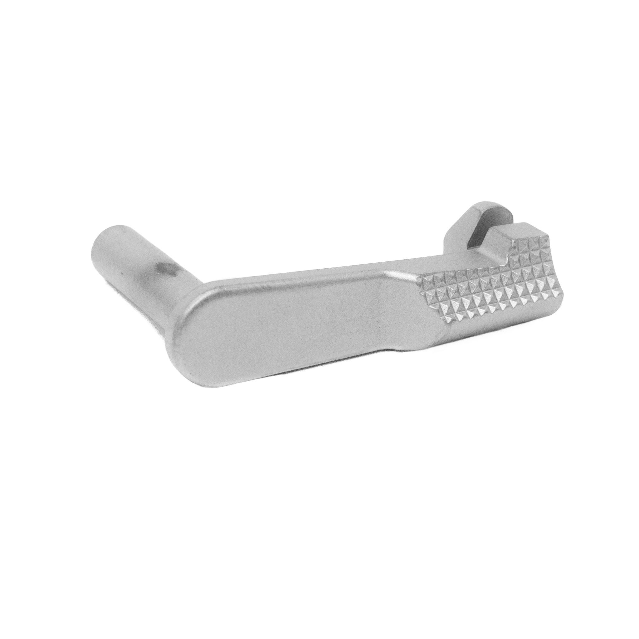 1911 Slide Stop - 45 ACP - Checkered - Premium Chrome DLC — image 2