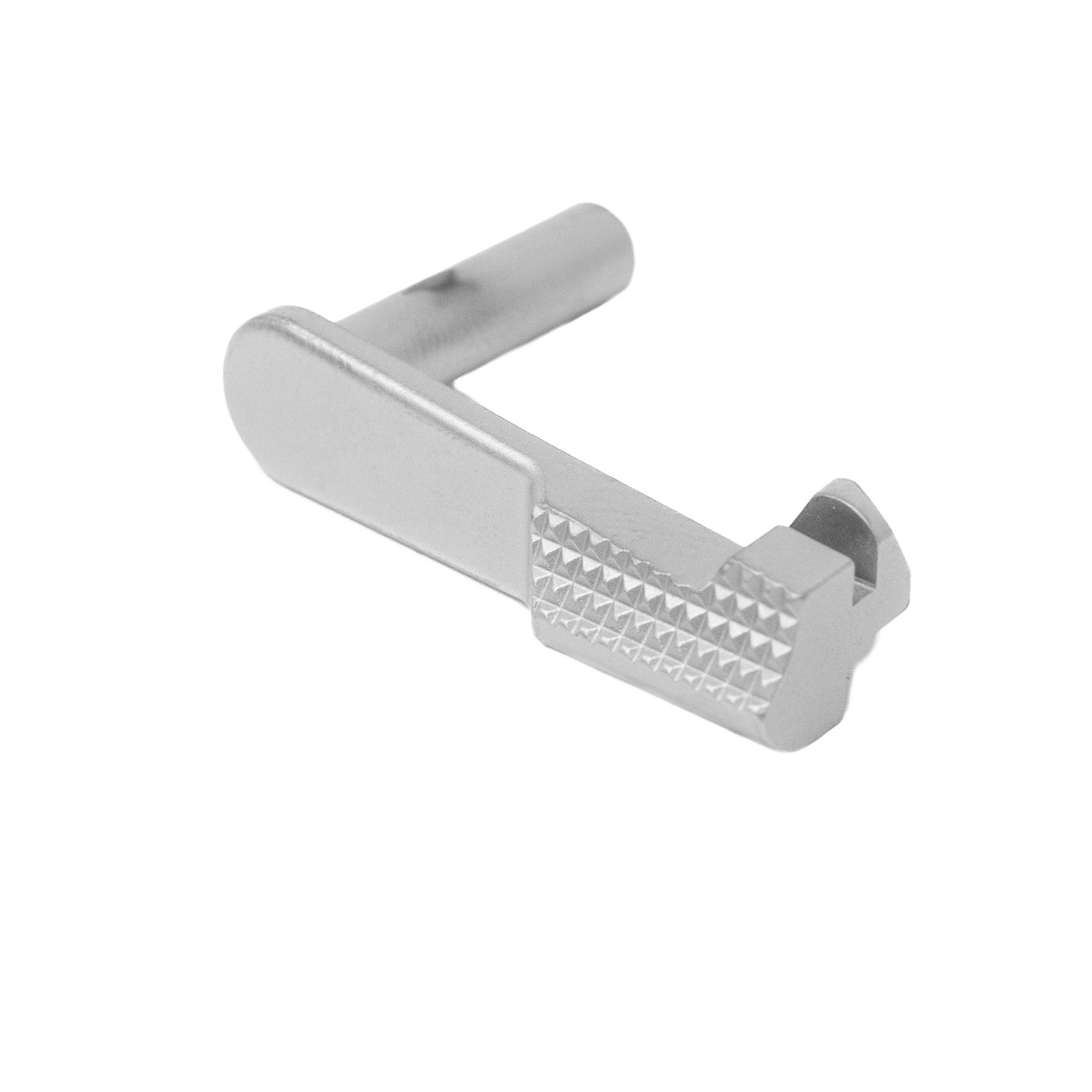 1911 Slide Stop - 9mm/10mm - Checkered - Premium Chrome DLC