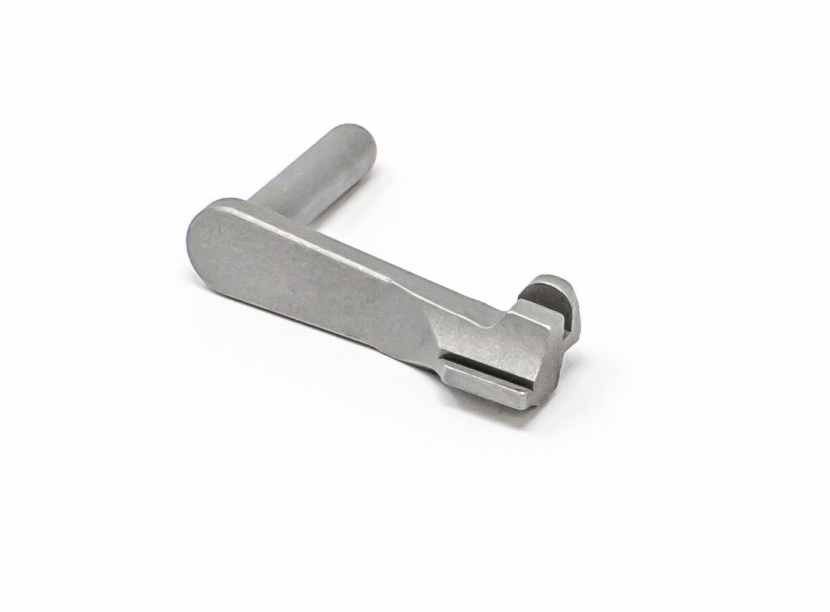 1911 Slide Stop - 45 ACP - Sure Lock, Short Paddle, Stainless Matte