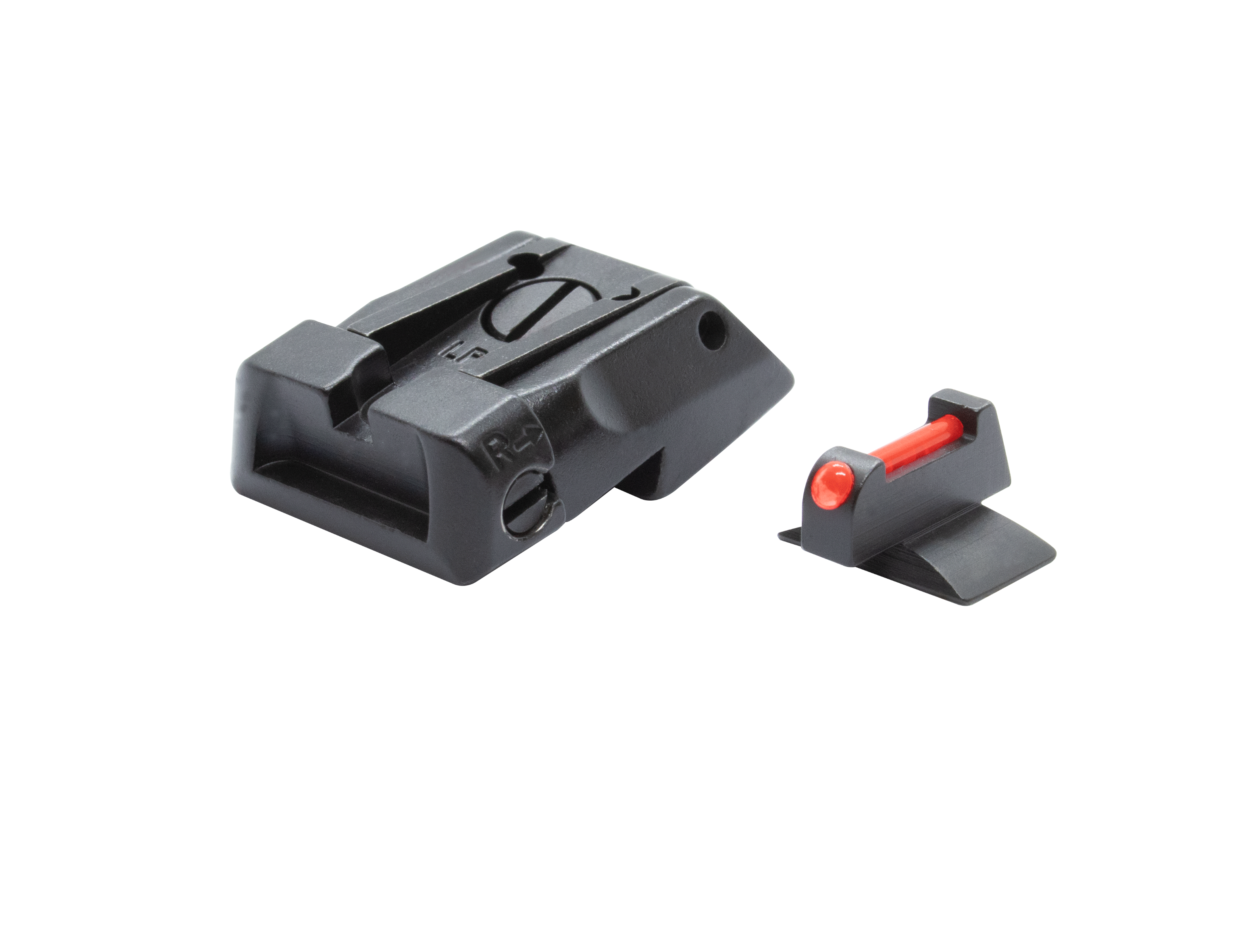 1911 Standard Dovetail - Black Target Adjustable Sight Set Contour Front Sight
