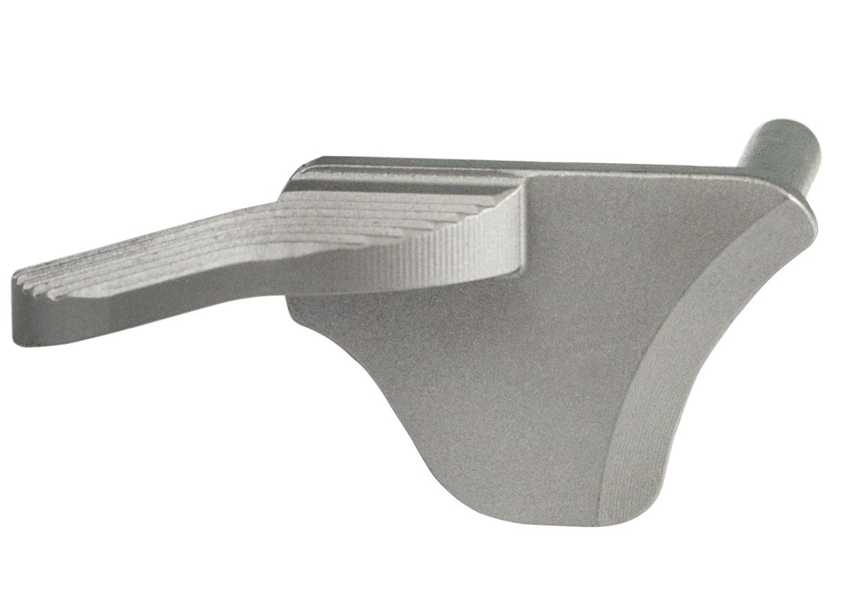 1911 Thumb Safety - Extended, Combat Paddle, Bar-Stock, Stainless — image 2