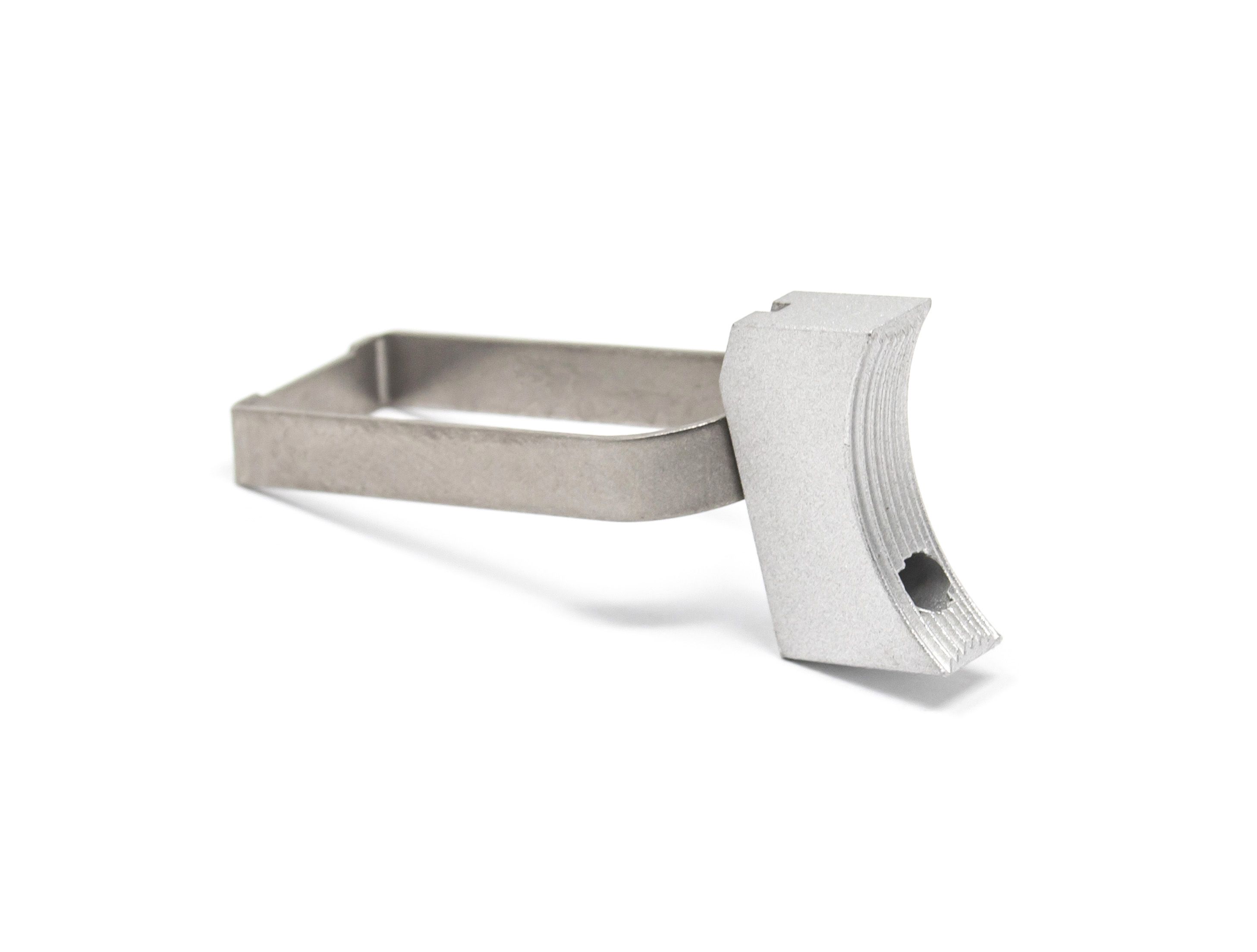 1911 Trigger - Medium Length, Solid Design w/ Serrated Front