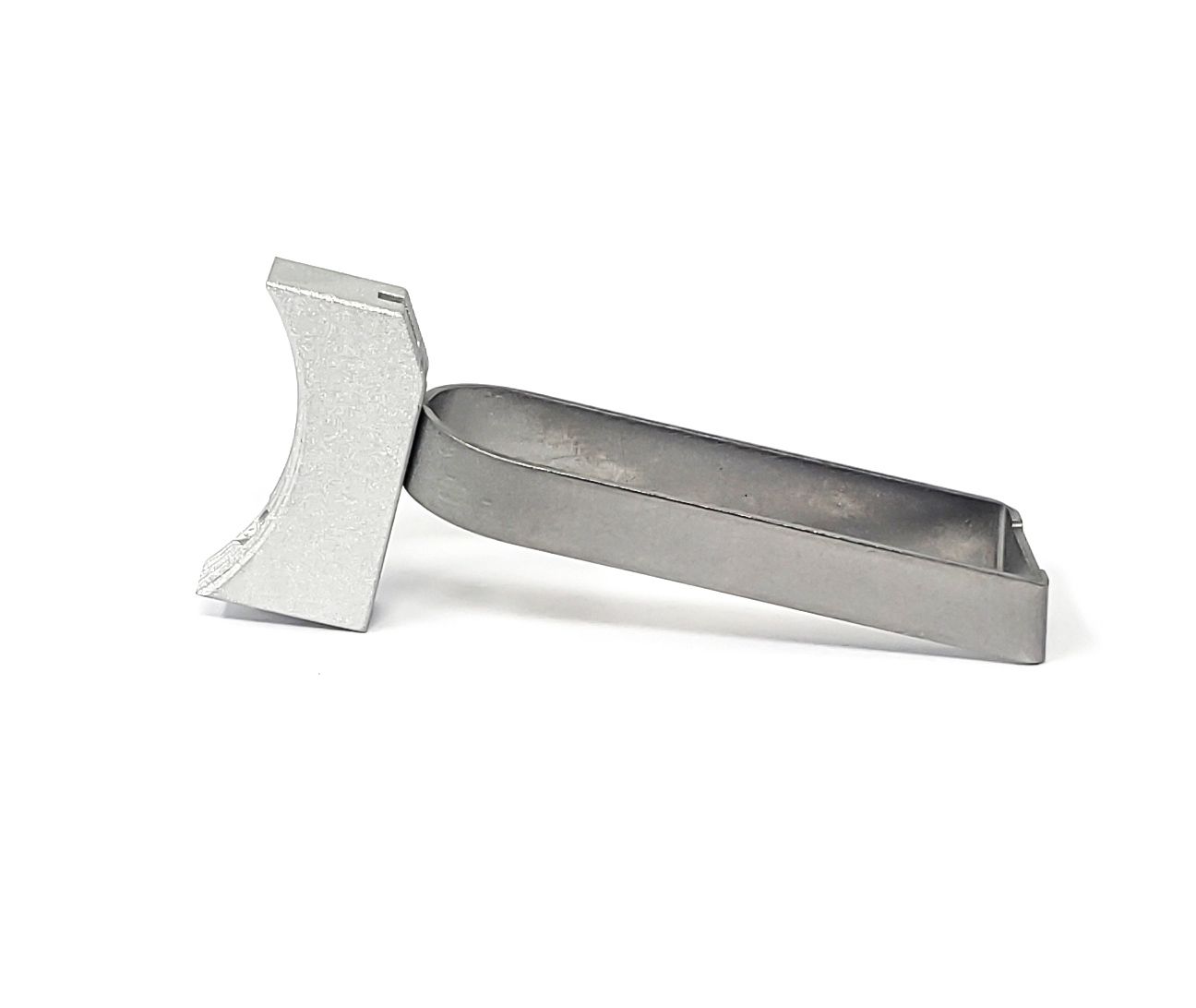 1911 Trigger - Short Length, Solid Design w/ Serrated Front — image 2