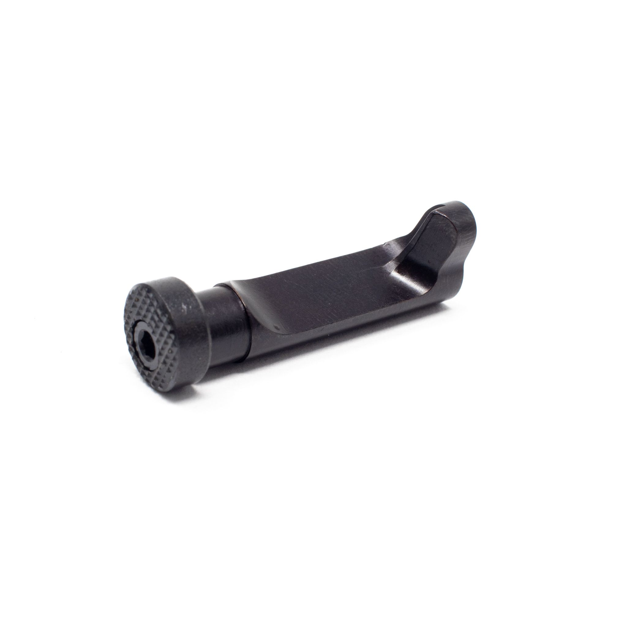 1911 Double Stack Magazine Catch - Big Button Extended Black — image 3