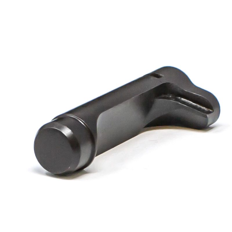 1911 Double Stack Magazine Catch - Extended, Black Beveled
