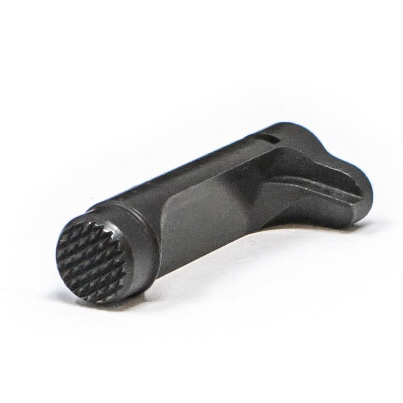 1911 Double Stack Magazine Catch - Extended, Black Checkered
