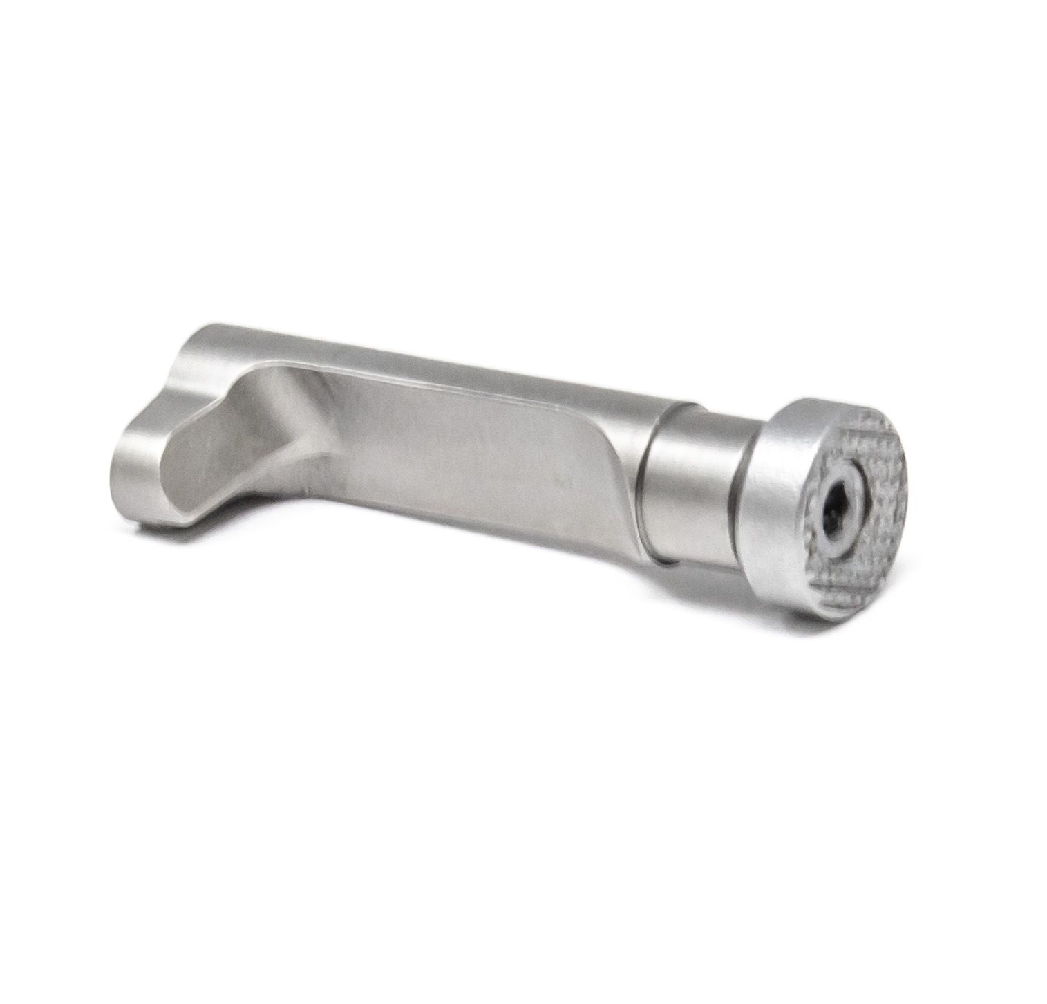 1911 Double Stack Magazine Catch - Extended, Stainless, Over-Sized Button — image 2