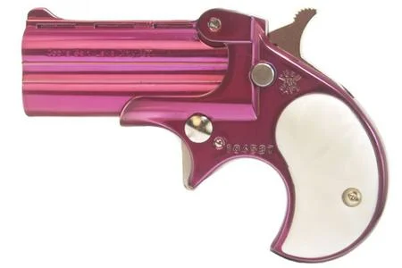 .22LR Derringer with Teal Jewel Tone Finish and Pearl Grips