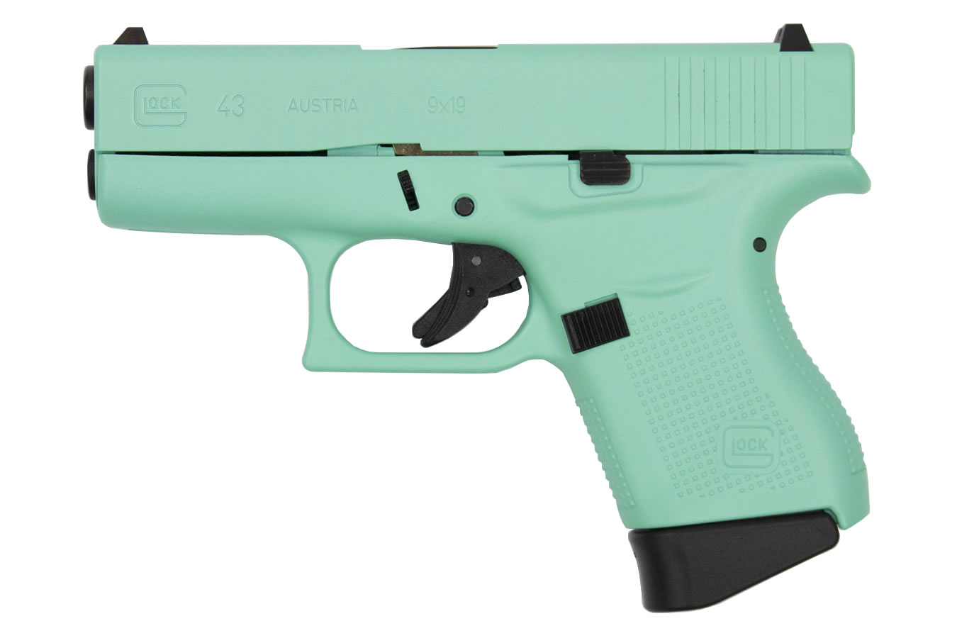 43 9mm Eggshell Blue Single Stack Pistol