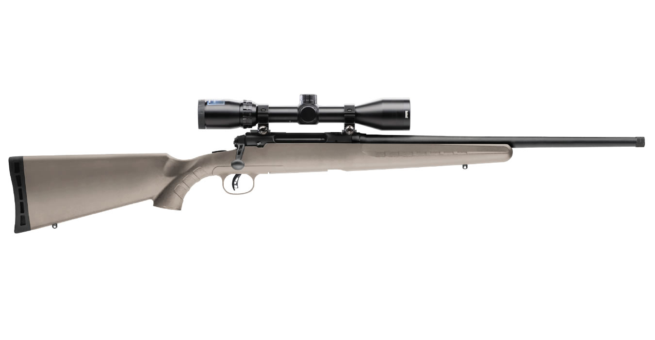 Axis II Flat Dark Earth Exclusive 243 Win w / 3-9×40 Scope and Threaded Barrel