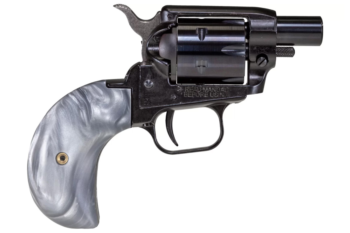 Barkeep Boot 22 LR Revolver with 1.68 inch Barrel and Gray Pearl Grips