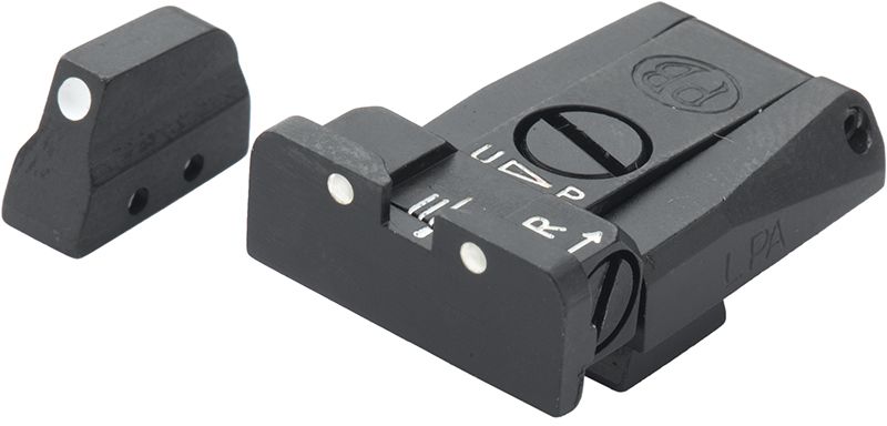 Beretta 92, 96, 98, M9 - White Dot Adjustable Sight Set