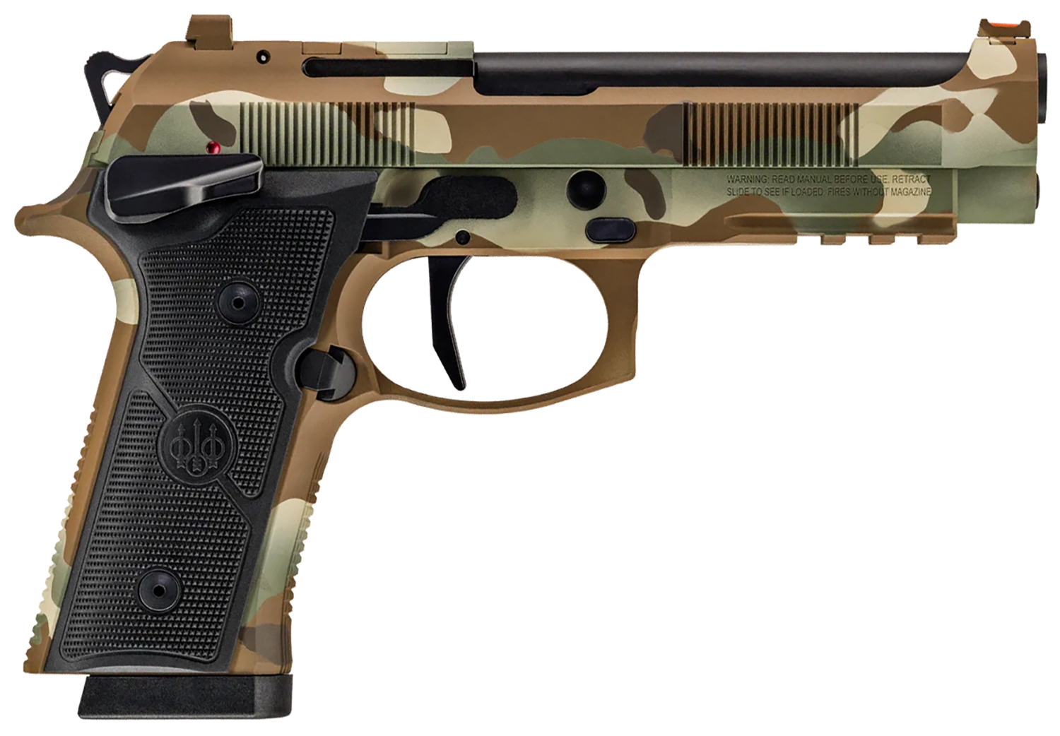 Beretta 92XI 9MM Sao 18RD Multicam Cerakote 4 7 IN