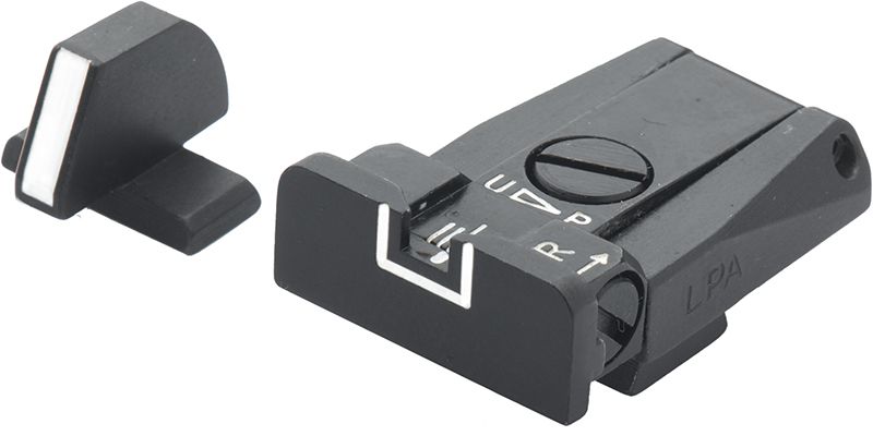 Beretta Brigadier and Stock - White Outline Adjustable Sight Set