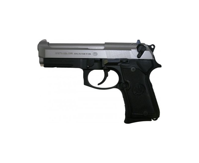 BERETTA J90C9F30 92FS COMPACT TWO-TONE STAINLESS/BLACK 9MM 4.3-INCH 13RD