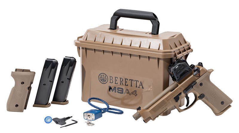 Beretta M9A4 Flat Dark Earth 9MM 5 2 Barrel 18 Rounds Optic Bundle