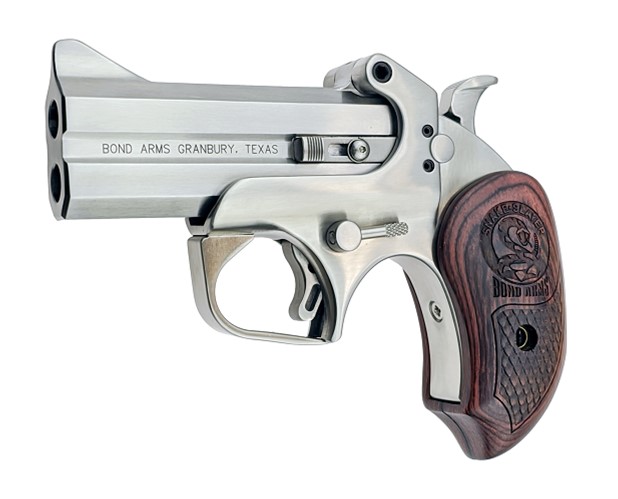 Bond Arms Patriot 45 LC 410 3 Stainless Rosewood