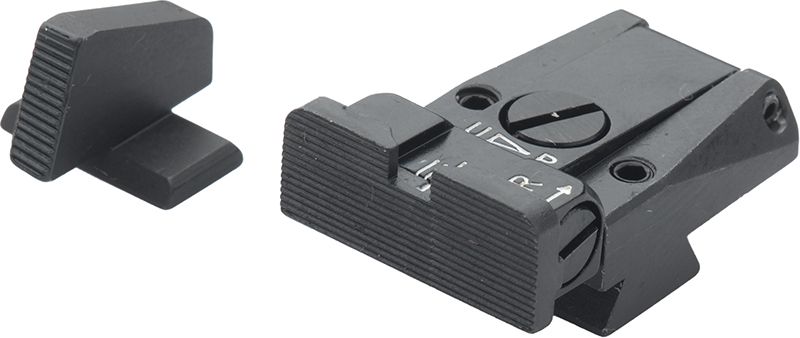 Browning High Power with Front Dovetail - Black Target Adjustable Sight Set