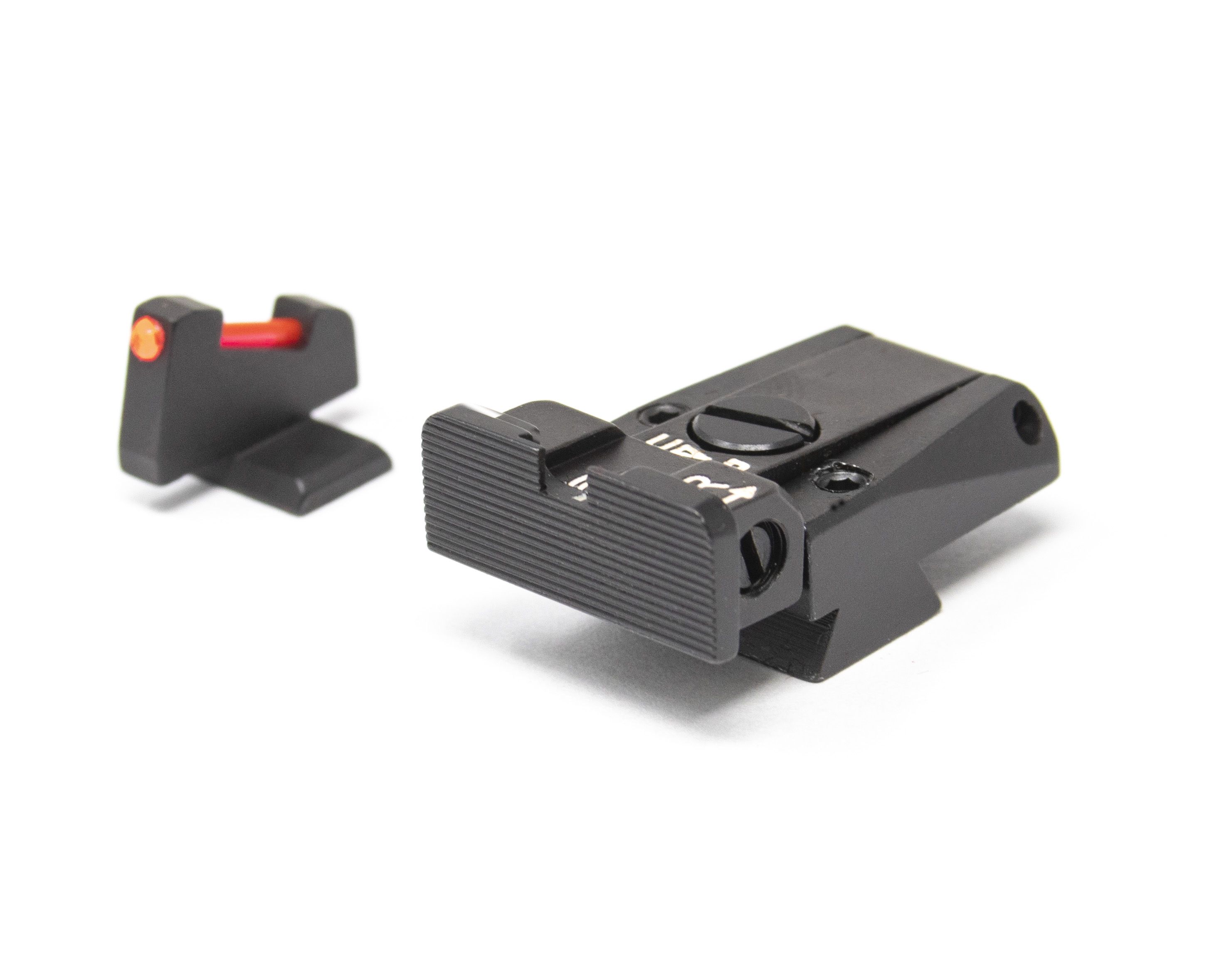 Browning High Power with Front Dovetail - Black Target with Fiber Adj Sight Set
