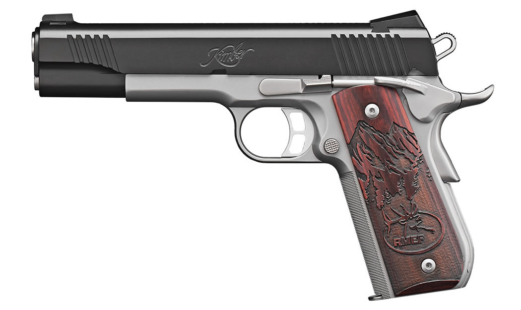 Camp Guard 10 RMEF 10mm 1911 with Rosewood Grips