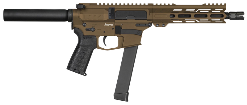 Cmmg Banshee Mkgs 9MM 8 Ripbrace Midnight Bronze