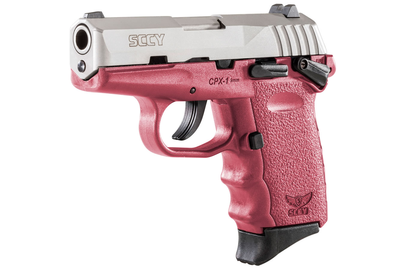 CPX-1 9mm Pistol with Pink Polymer Frame and Stainless Slide