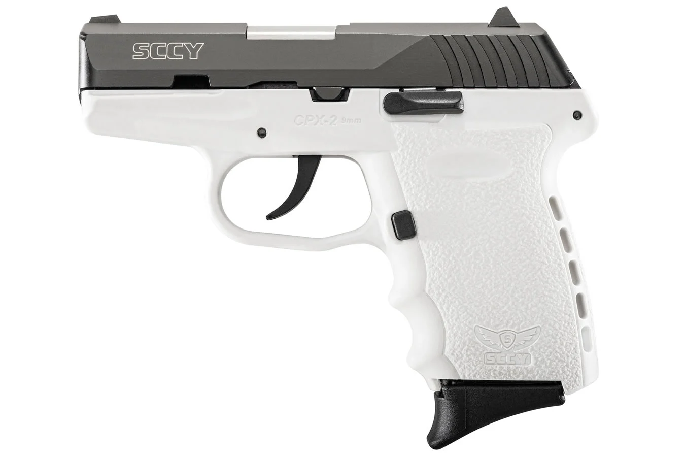 CPX-2 9mm White Pistol with Carbon Slide