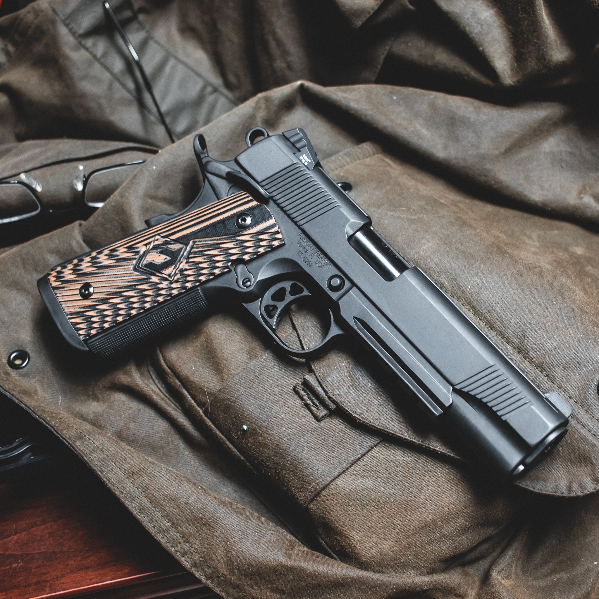 Custom 1911 Pistol - 45 ACP Government - Tactical Blackout