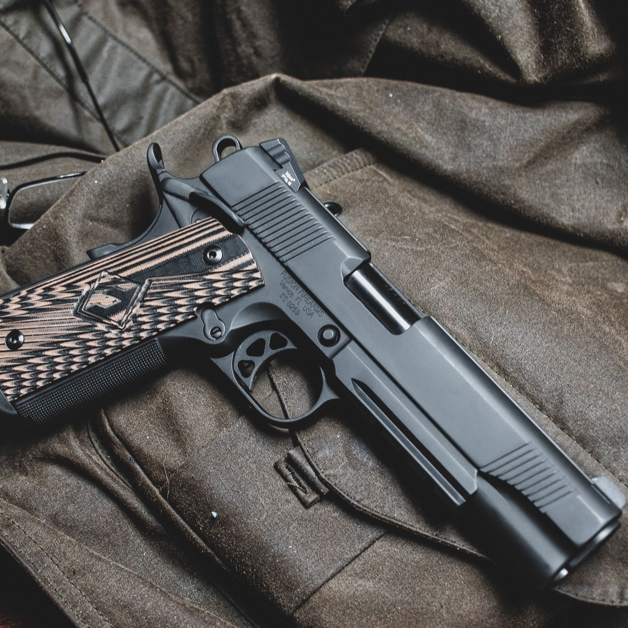 Custom 1911 Pistol - 45 ACP Government - Tactical Blackout — image 3