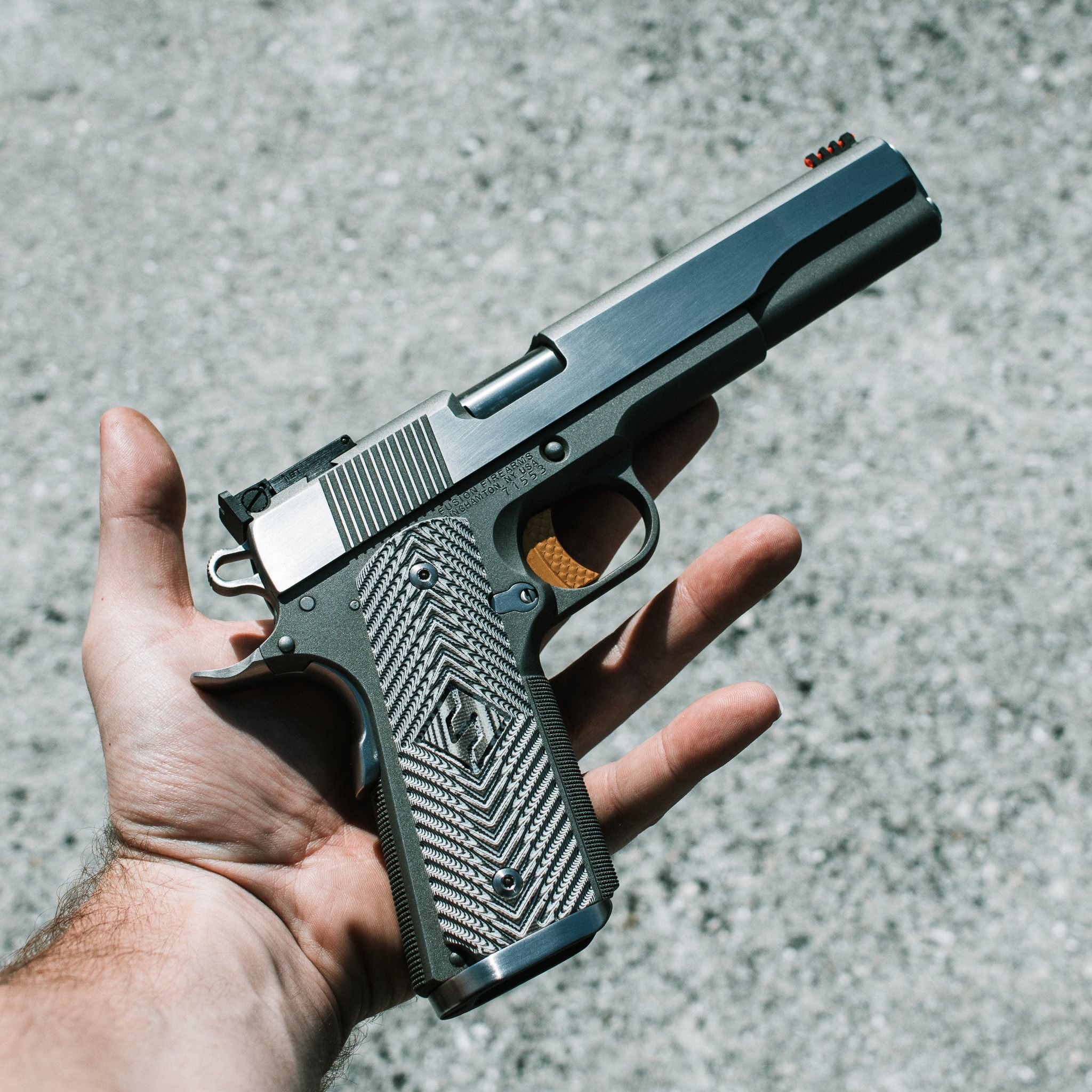 Custom 1911 Pistol - 6" Ash Viper Gold Pro - .357 Sig — image 2