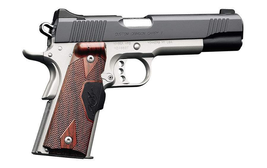 Custom Crimson Carry II 45 ACP 1911 Pistol with Green Crimson Trace Lasergrip
