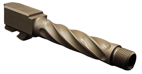 Fits Glock 17 9mm Match 5 Sided Flat Fluted Barrel in Gold