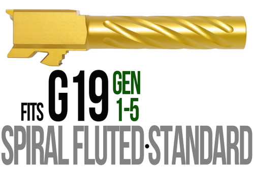 Fits Glock 19 9mm Match Thick Spiral Fluted Barrel in Python