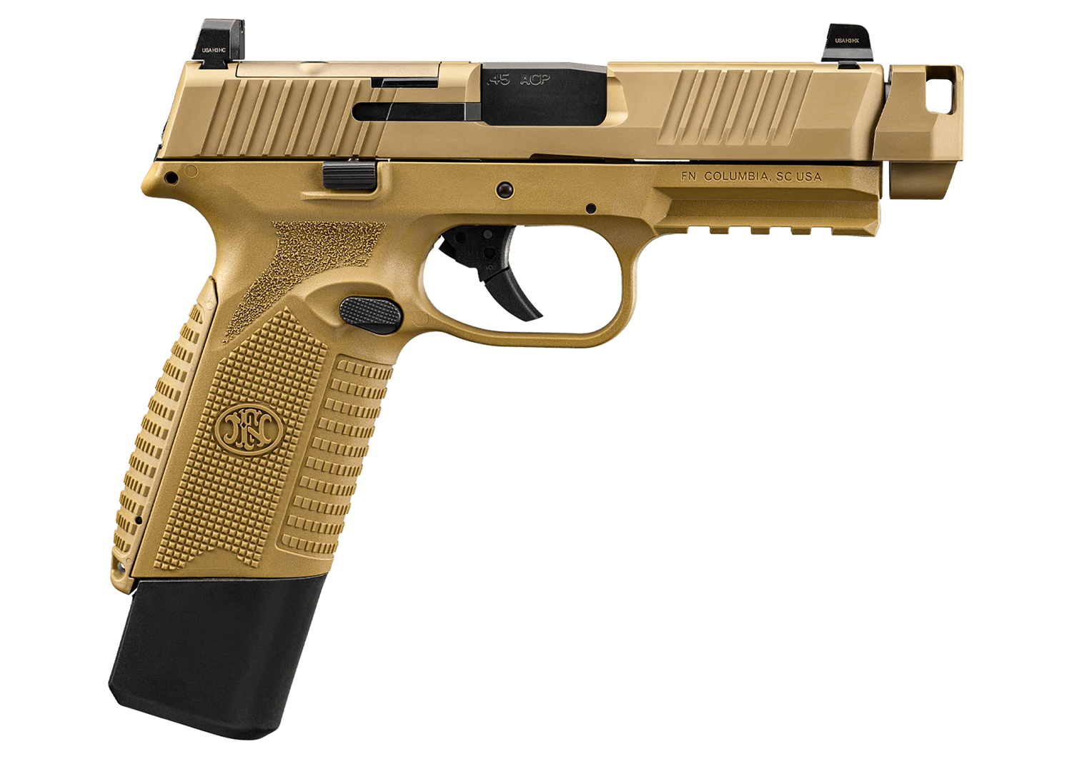 FN 545 Mrd Comp 45 ACP Pistol 2 Mags Black