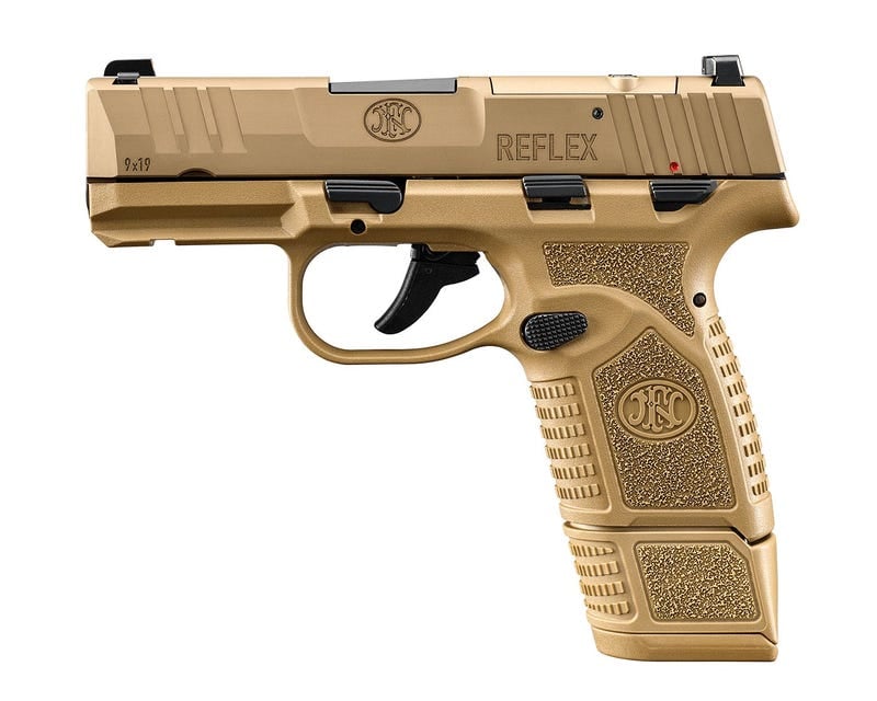 FN Reflex OR Flat Dark Earth 9mm 3.3" Barrel 15-Rounds Manual Safety