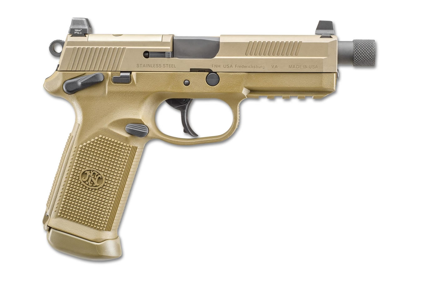 FNX-45 Tactical 45 Auto Flat Dark Earth (FDE) Pistol with Threaded Barrel