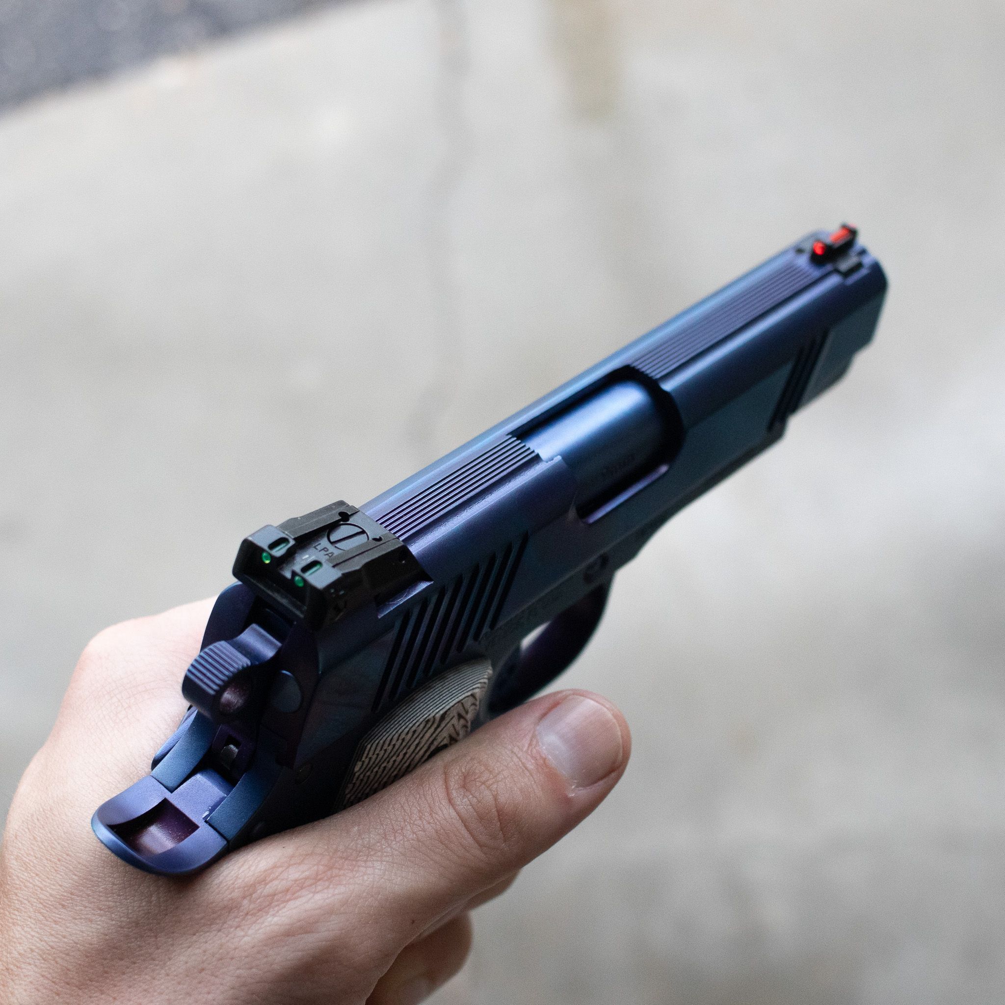 1911 Pistol (4.25") - "Freedom Limited" - Blue Sapphire Riptide - 9MM — image 3