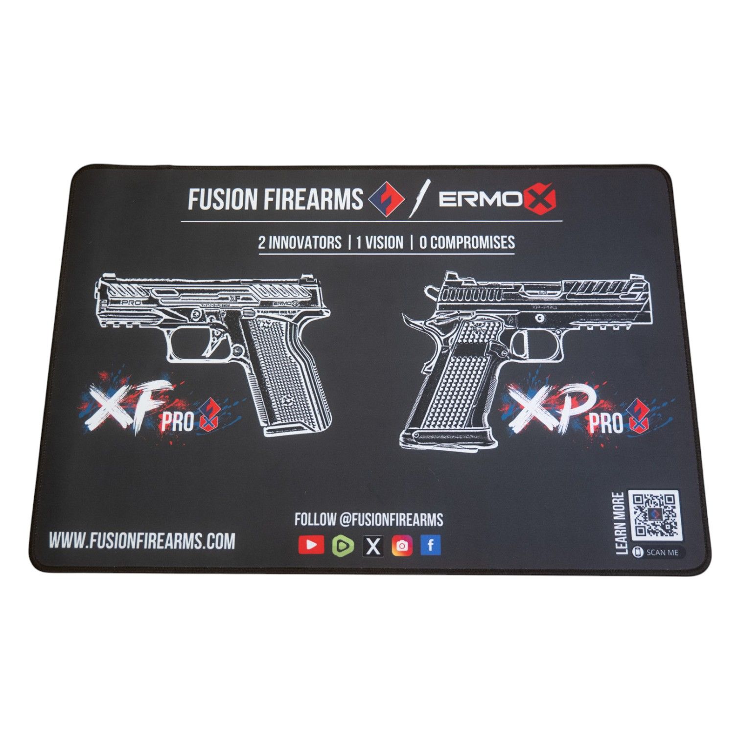 Fusion Firearms XP Pro & XF Pro Branded Desk & Pistol Mat - 23.75" x 15.75"