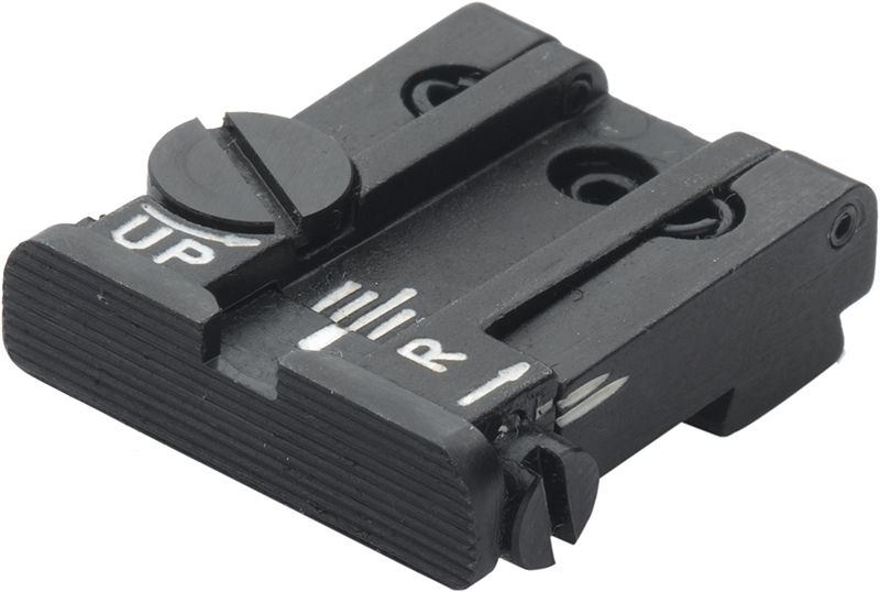 Glock 17 - 43 Rear Adjustable Sight - Black Serrated