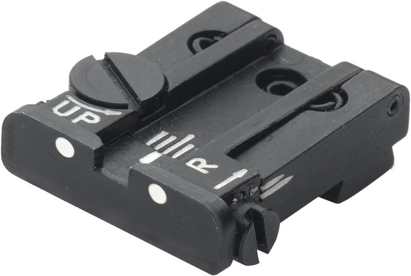 Glock 17 - 43 Rear Adjustable Sight - White Dot
