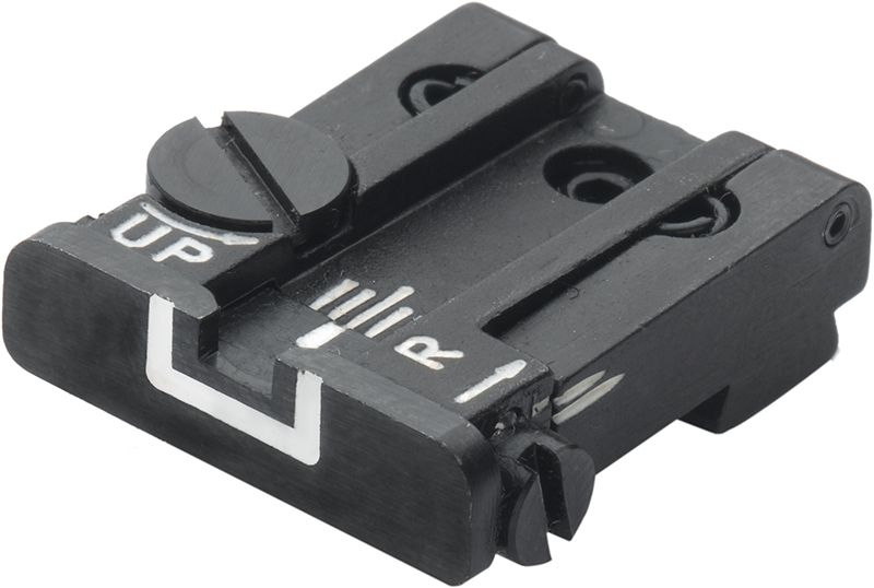 Glock 17 - 43 Rear Adjustable Sight - White Outline