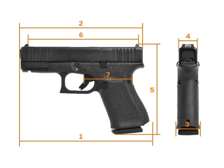GLOCK 19 GEN5 MOS 9MM 4.02″ BARREL 15-ROUNDS USA MADE