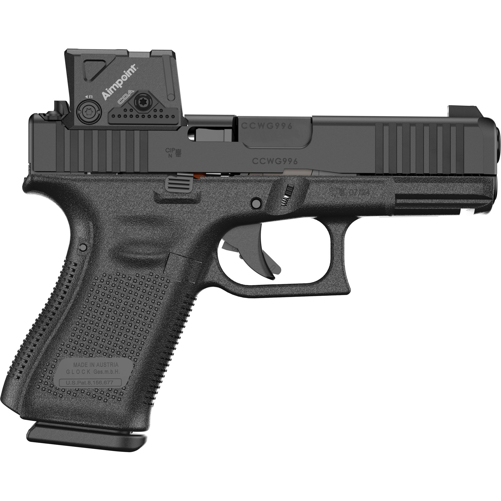 GLOCK GLOCK G19 GEN5 A-CUT (COA PACKAGE) 9MM LUGER (9×19 PARA) SEMI AUTO HANDGUNS