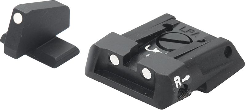 H&K - P30, P45, VP9 VP9 Striker - White Dot Adjustable Sight Set